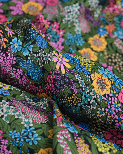 Tissu Liberty Fabrics@ Viscose Ecovero Bickington Ciara Vert