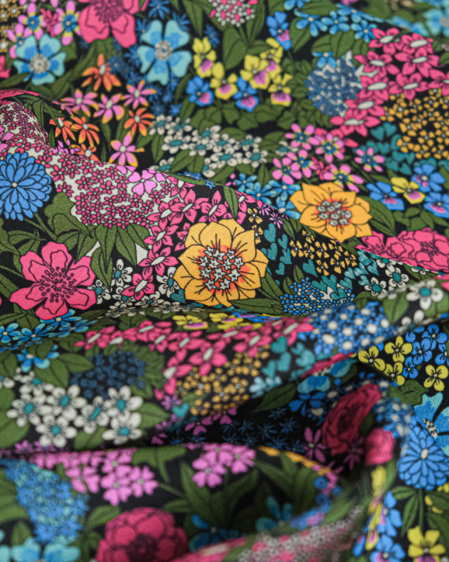 Tissu Liberty Fabrics@ Viscose Ecovero Bickington Ciara Vert - Mercerine