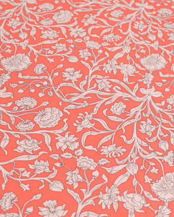 Tissu Liberty Fabrics@ Viscose Ecovero Oakshott Columbia Road Orange Saumon - Mercerine