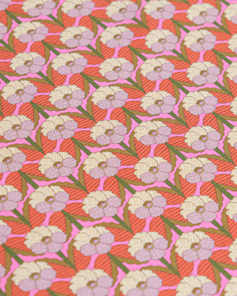 Tissu Liberty Fabrics@ Viscose Ecovero Oakshott Chevron Rose - Mercerine