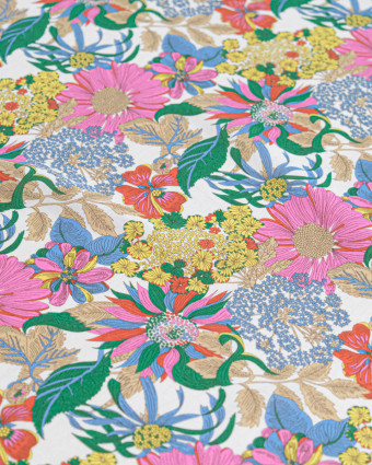 Tissu Liberty Fabrics@ Viscose Ecovero Oakshott Angelica Garla Blanc - Mercerine