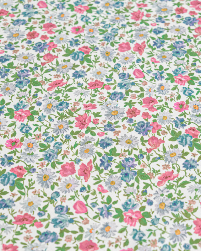 Tissu Liberty Fabrics@ Viscose Ecovero Oakshott Rosy Pop Rose - Mercerine