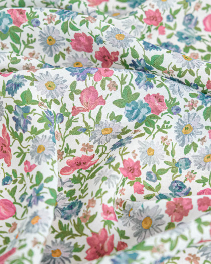 Tissu Liberty Fabrics@ Viscose Ecovero Oakshott Rosy Pop Rose