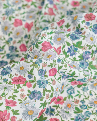 Tissu Liberty Fabrics@ Viscose Ecovero Oakshott Rosy Pop Rose - Mercerine