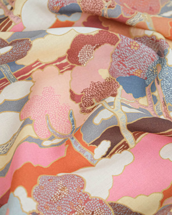 Tissu Liberty Fabrics@ Viscose Ecovero Oakshott Prospect Road Rose