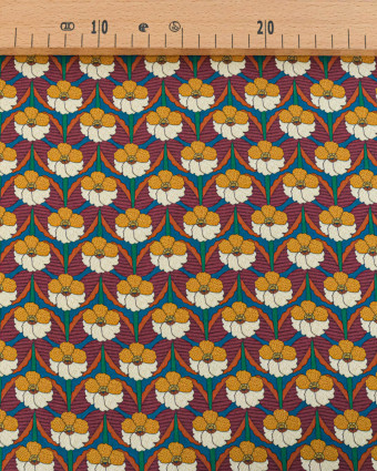 Tissu Liberty Fabrics@ Viscose Weymouth Chevron Ocre - Mercerine