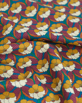 Tissu Liberty Fabrics@ Viscose Weymouth Chevron Ocre - Mercerine