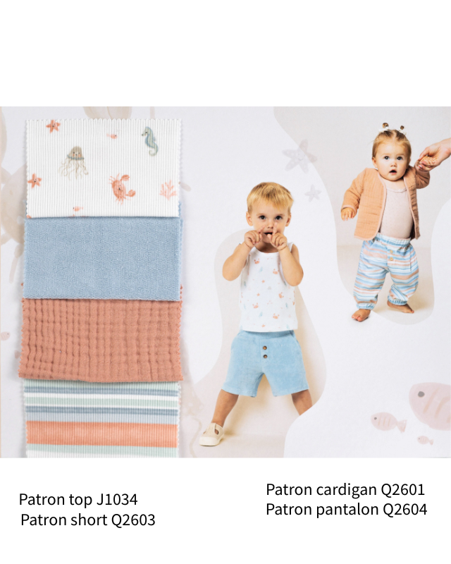 Magazine Qjutie - 18 Patrons de Couture Enfant - Mercerine