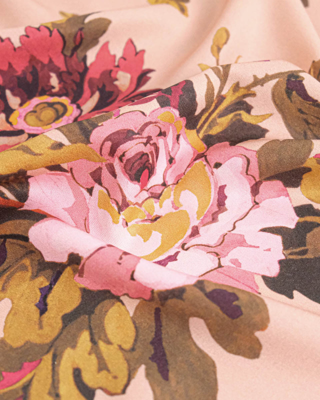 Tissu Liberty Fabrics@ Viscose  Weymouth Stately Kristina Rose - Mercerine