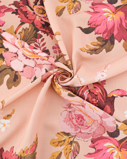 Tissu Liberty Fabrics@ Viscose  Weymouth Stately Kristina Rose