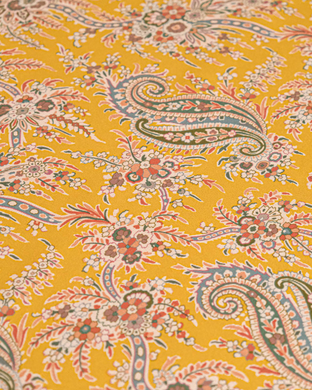 Tissu Liberty Fabrics@ Viscose Weymouth Paisley Tree Ocre - Mercerine