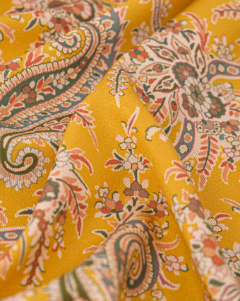 Tissu Liberty Fabrics@ Viscose Weymouth Paisley Tree Ocre - Mercerine