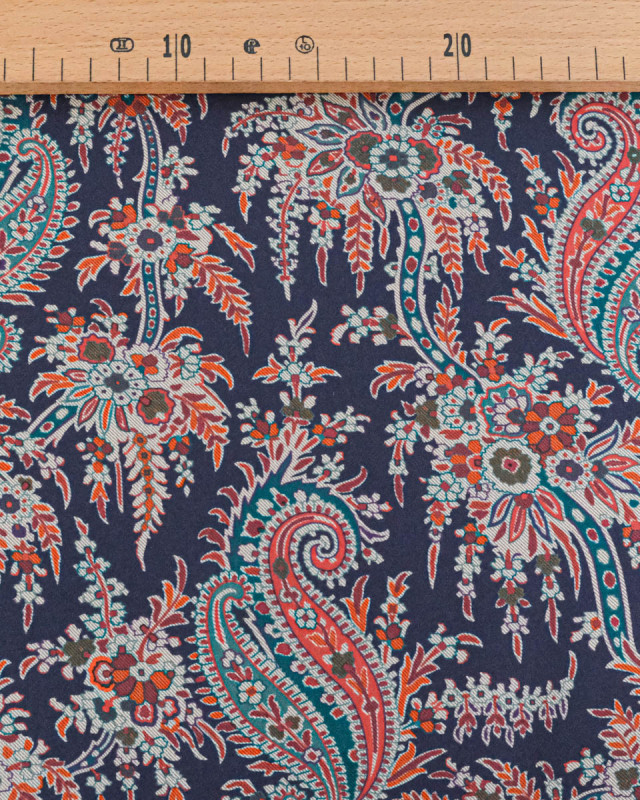 Tissu Liberty Fabrics@ Viscose Weymouth Paisley Tree Violet - Mercerine