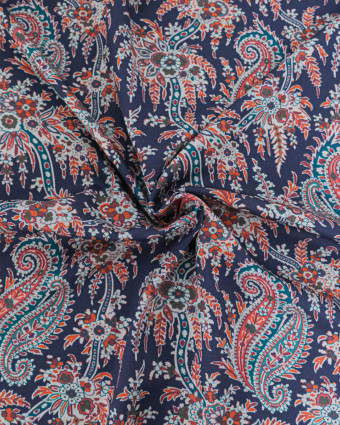 Tissu Liberty Fabrics@ Viscose Weymouth Paisley Tree Violet