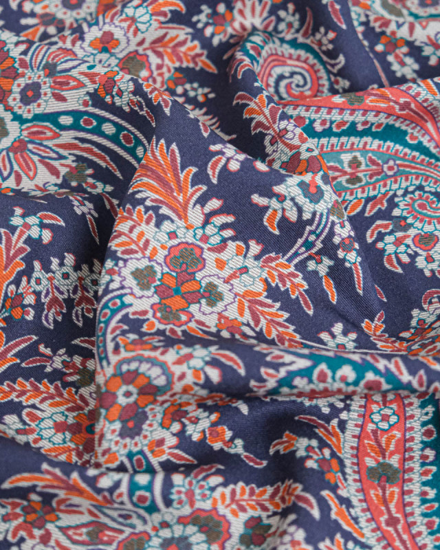 Tissu Liberty Fabrics@ Viscose Weymouth Paisley Tree Violet - Mercerine