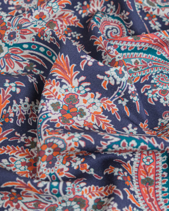Tissu Liberty Fabrics@ Viscose Weymouth Paisley Tree Violet - Mercerine