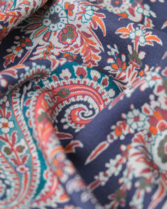 Tissu Liberty Fabrics@ Viscose Weymouth Paisley Tree Violet - Mercerine