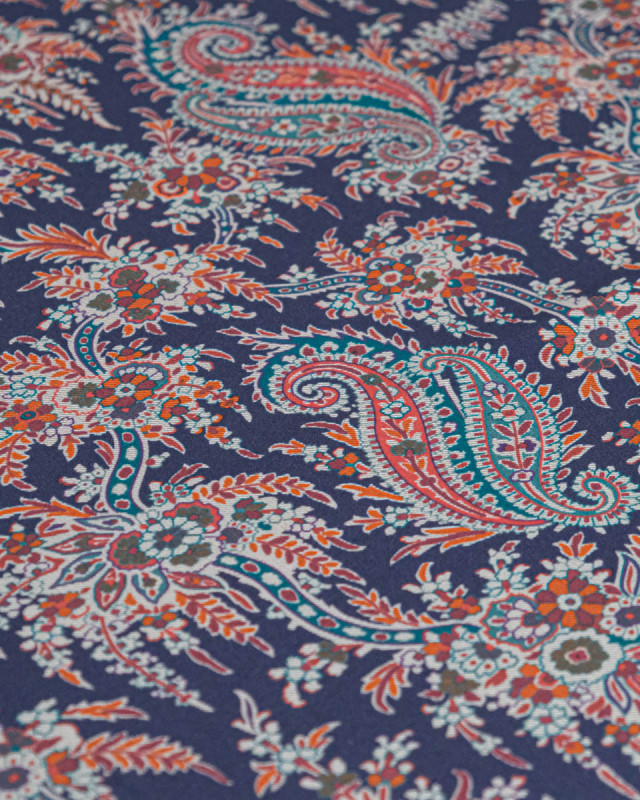 Tissu Liberty Fabrics@ Viscose Weymouth Paisley Tree Violet - Mercerine