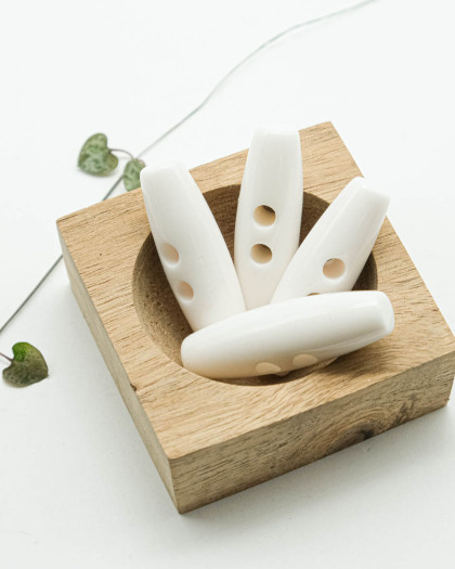 Bouton Buchette Blanc
