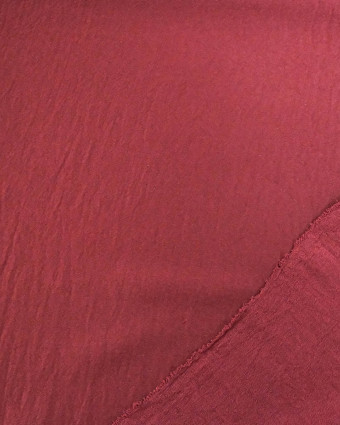 Tissu Crêpe Satiné Uni Prune - Mercerine