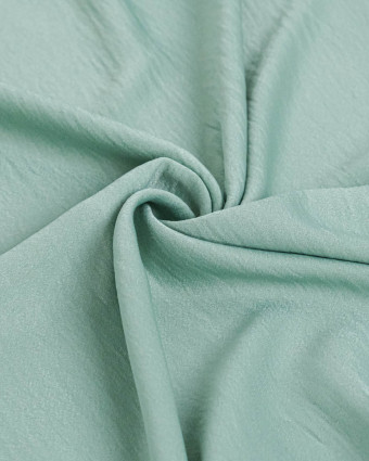 Tissu Crêpe Satiné Uni Vert Clair - Mercerine