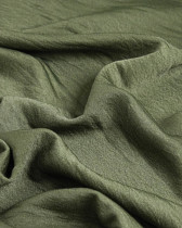 Tissu Crêpe Satiné Uni Kaki