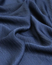 Tissu Crêpe Satiné Uni Bleu Navy