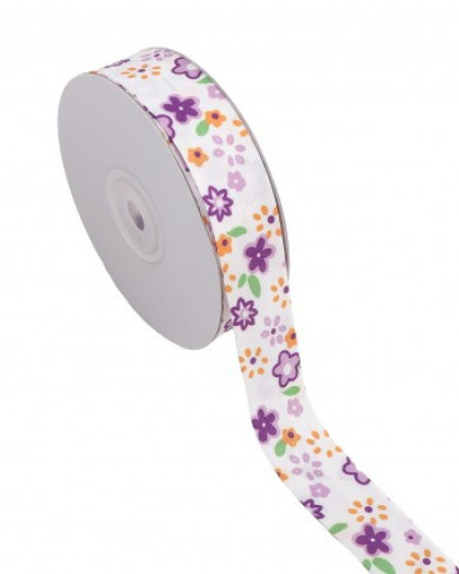 Biais Motif Fleurs Pop