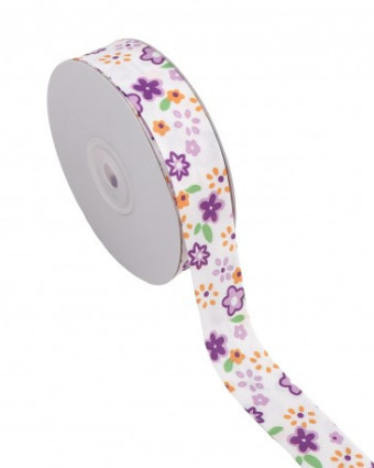 Biais Motif Fleurs Pop