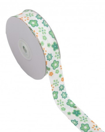 Biais Motif Fleurs Pop - Mercerine