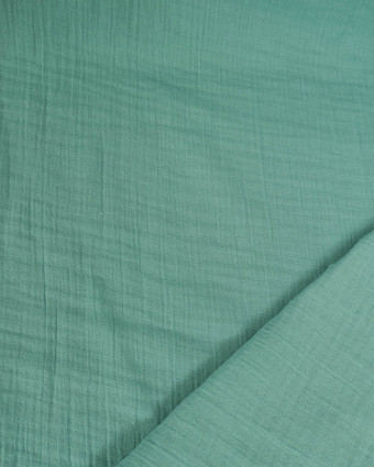 Tissu Double Gaze de Coton Eucalyptus - Mercerine