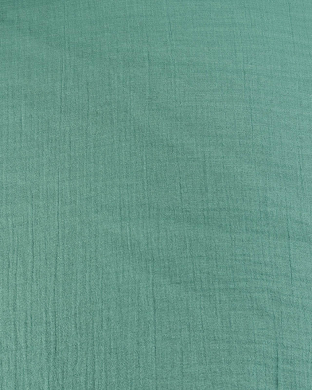 Tissu Double Gaze de Coton Eucalyptus - Mercerine