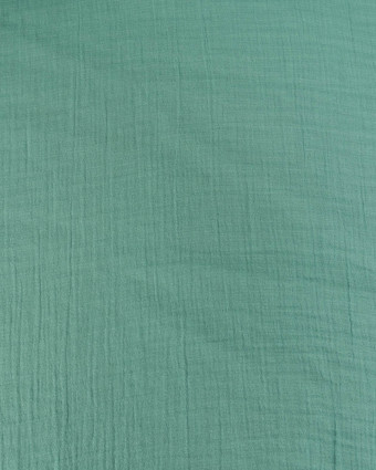 Tissu Double Gaze de Coton Eucalyptus - Mercerine