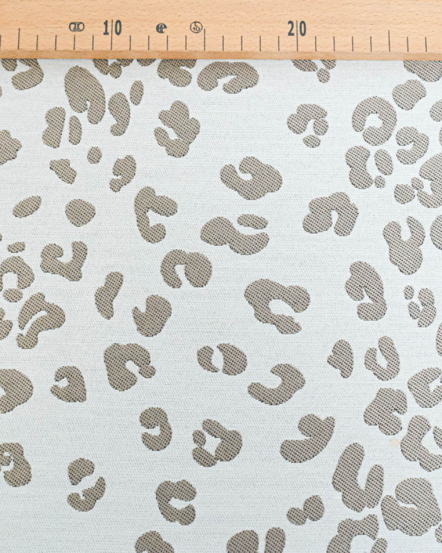 Tissu Jacquard Léopard Lin - Mercerine