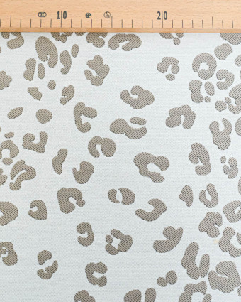 Tissu Jacquard Léopard Lin - Mercerine