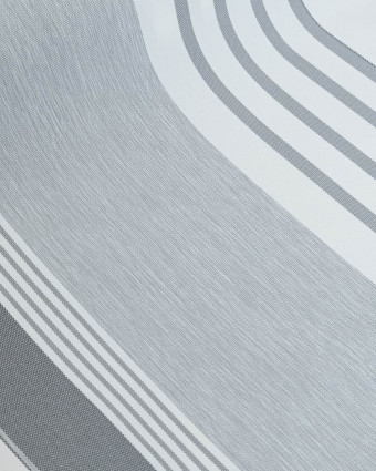Toile transat anti UV Rayé Gris - Chilienne - Mercerine