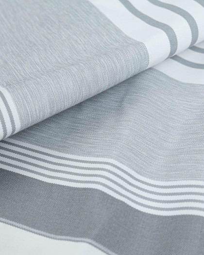 Toile transat anti UV Rayé Gris