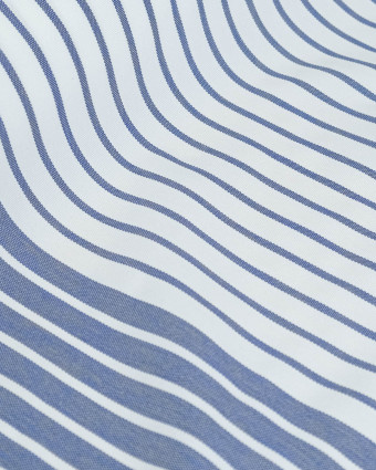 Toile transat anti UV Rayée Bleu - Chilienne - Mercerine