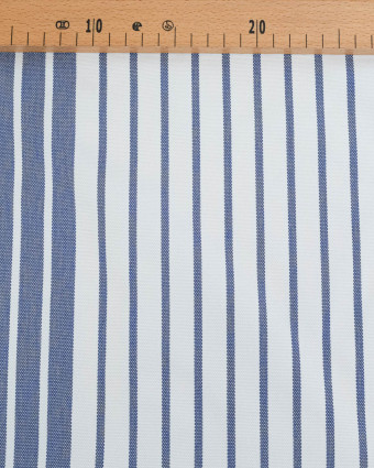 Toile transat anti UV Rayée Bleu - Chilienne - Mercerine