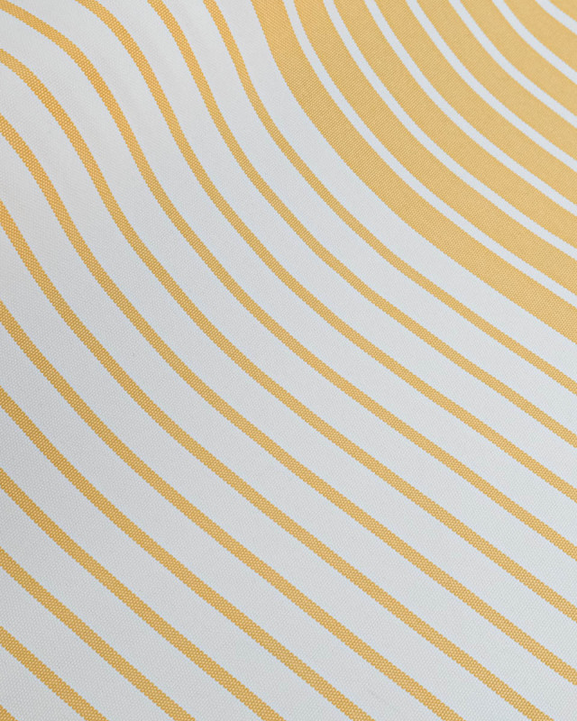 Toile transat anti UV Rayée Jaune - Chilienne - Mercerine