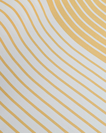 Toile transat anti UV Rayée Jaune - Chilienne - Mercerine