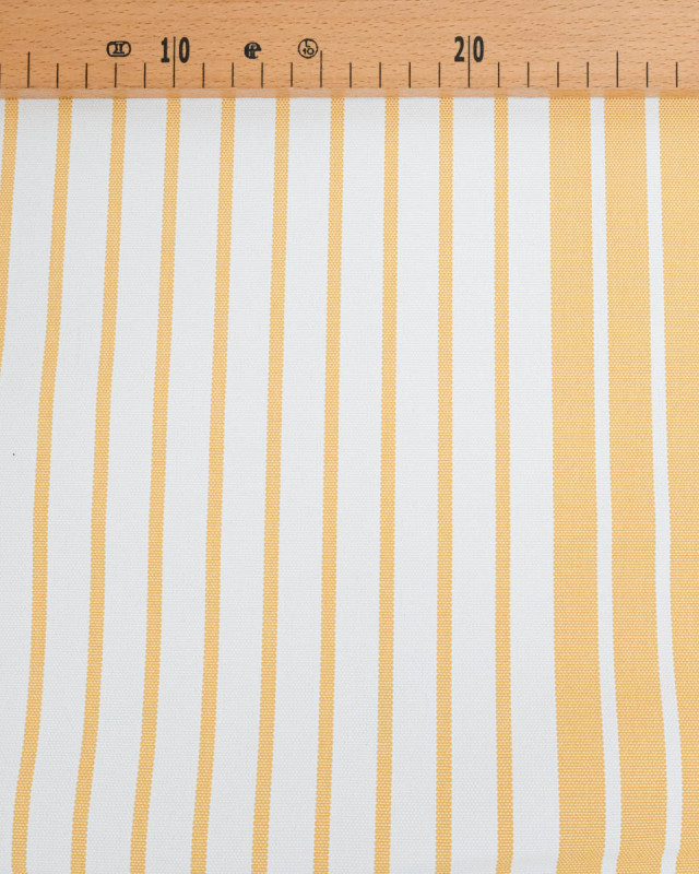 Toile transat anti UV Rayée Jaune - Chilienne - Mercerine