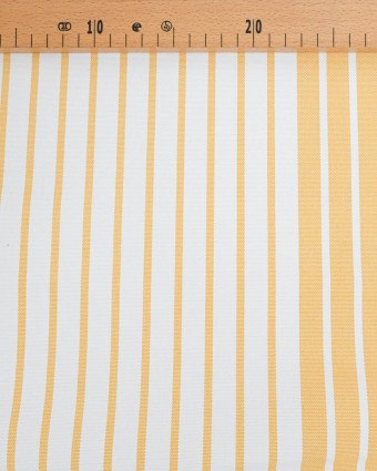 Toile transat anti UV Rayée Jaune - Chilienne - Mercerine