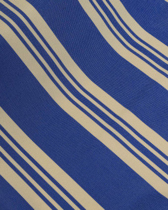 Toile transat anti UV Rayé Bleu Roi - Chilienne - Mercerine