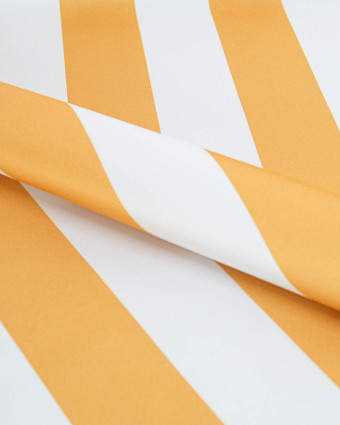 Tissu Extérieur Rayures Anti UV Jaune - Mercerine