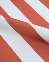 Tissu Extérieur Rayures Anti UV Terracotta