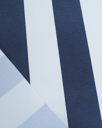 Tissu Extérieur Rayures Anti UV Navy - Mercerine