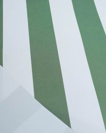 Tissu Extérieur Rayures Anti UV Olive - Mercerine