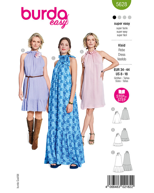 Patron Robe Burda 5628 - Mercerine