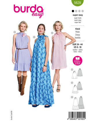 Patron Robe Burda 5628 - Mercerine